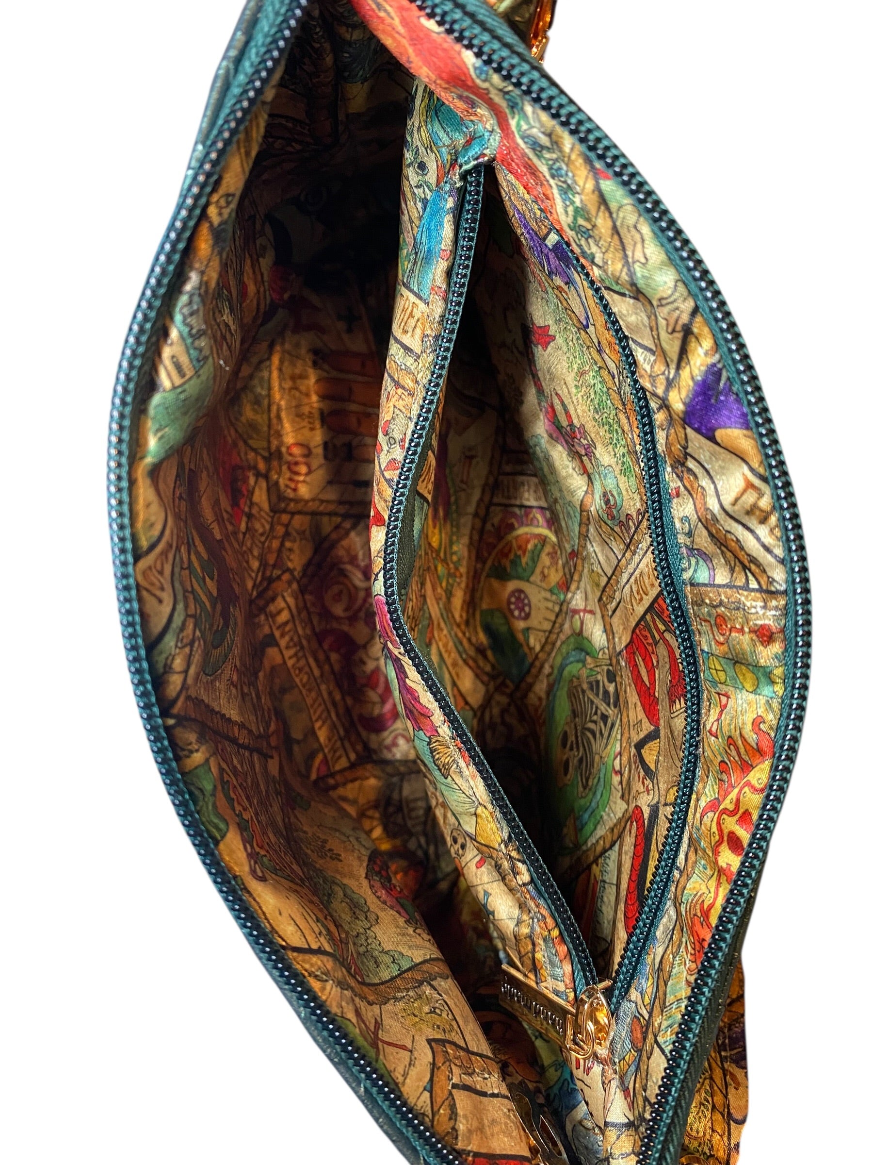 Emerald Green Reptile Scale Crossbody