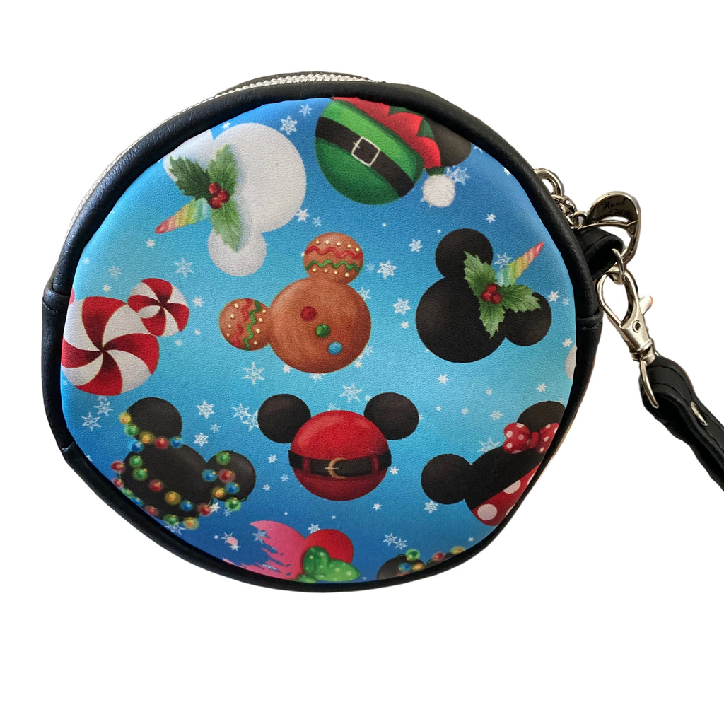 Holiday Themed Mouse Ears Wristlet Bag