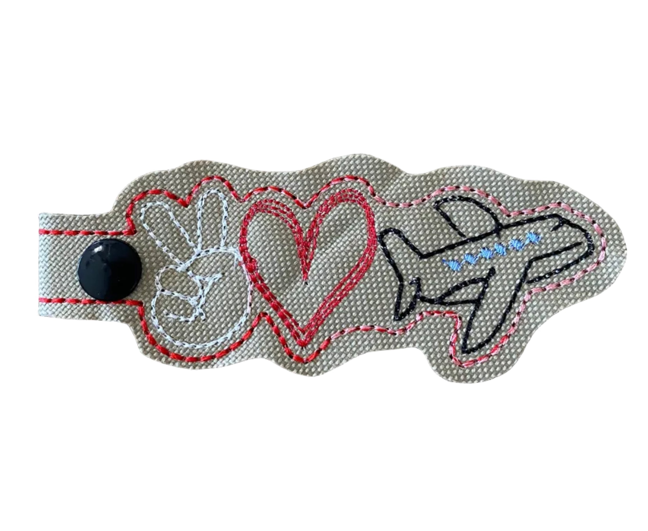 Embroidered Luggage Identifier/ Lanyard Accessory/Key Ring - Multiple Options & Uses