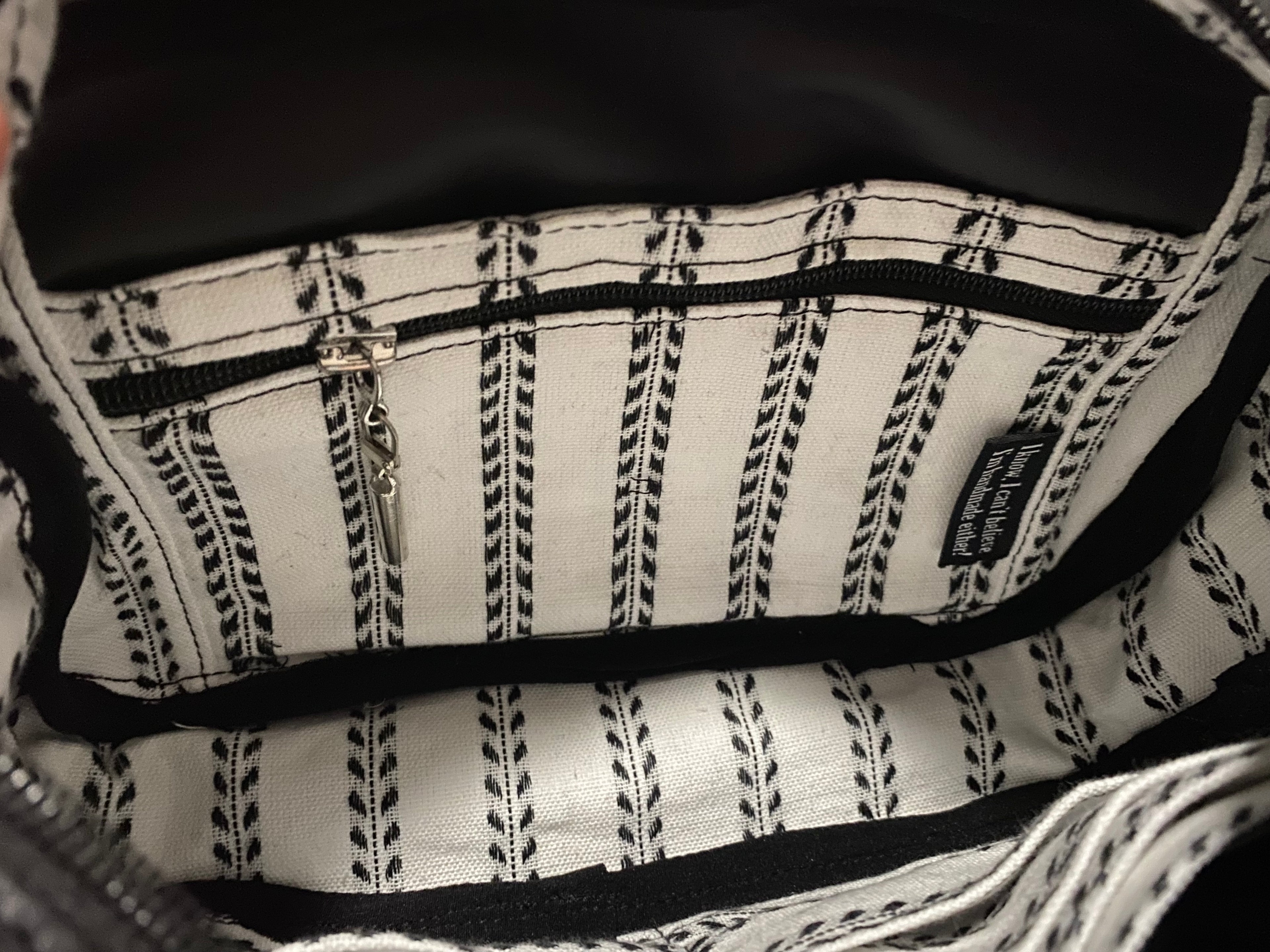 Black & White Zebra Crossbody/Shoulder Bag, Multi Pockets, CC Slots 11 x 6
