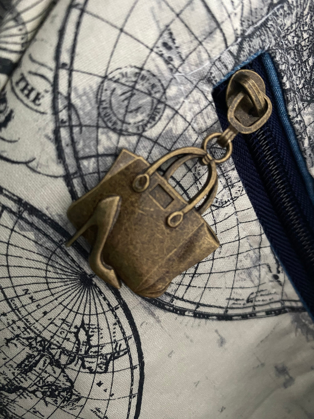 Faux Leather & Cork Shoulder Bag