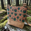 Cork Crossbody/Shoulder Bag, 2 Zip Pockets, 10w x 11h