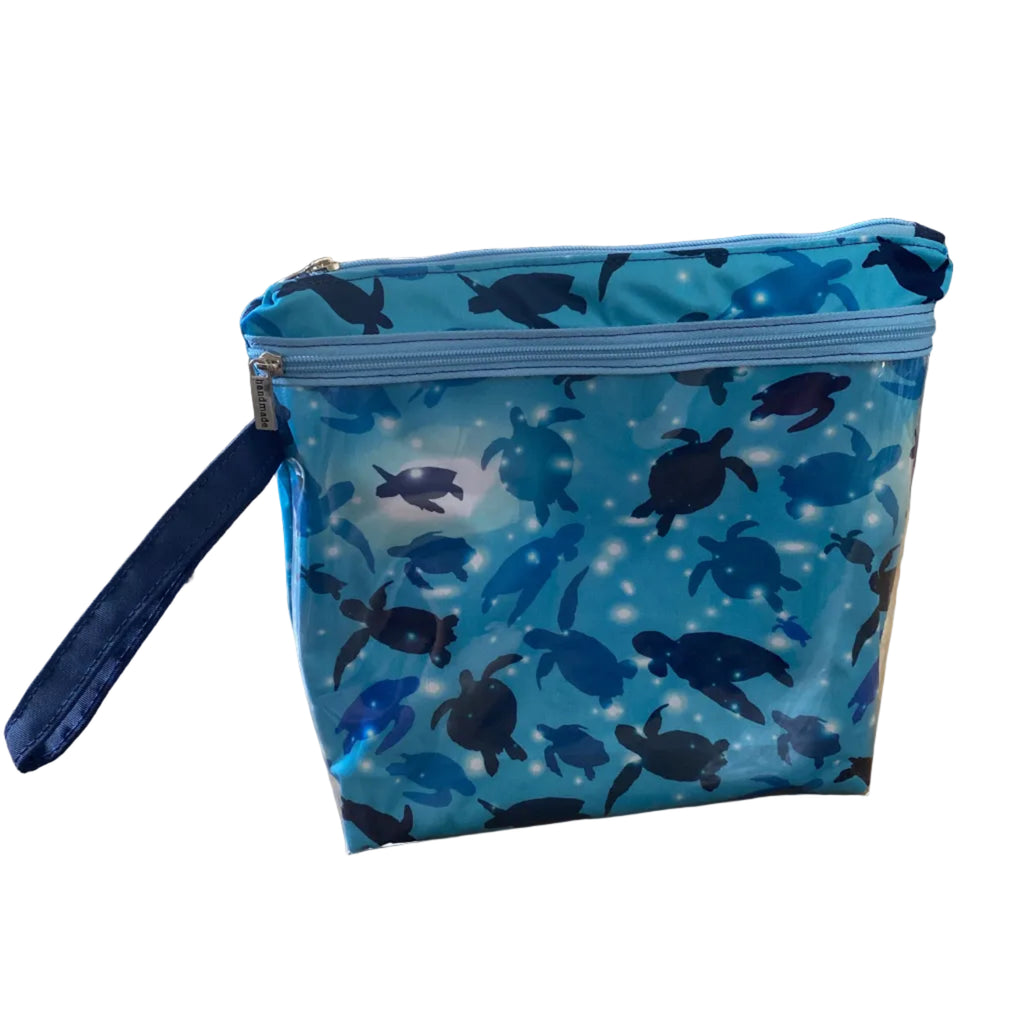 Dry Bags; 2 Zip Compartments, Beach, Pool, Stroller, Car Multiple Uses 12x12