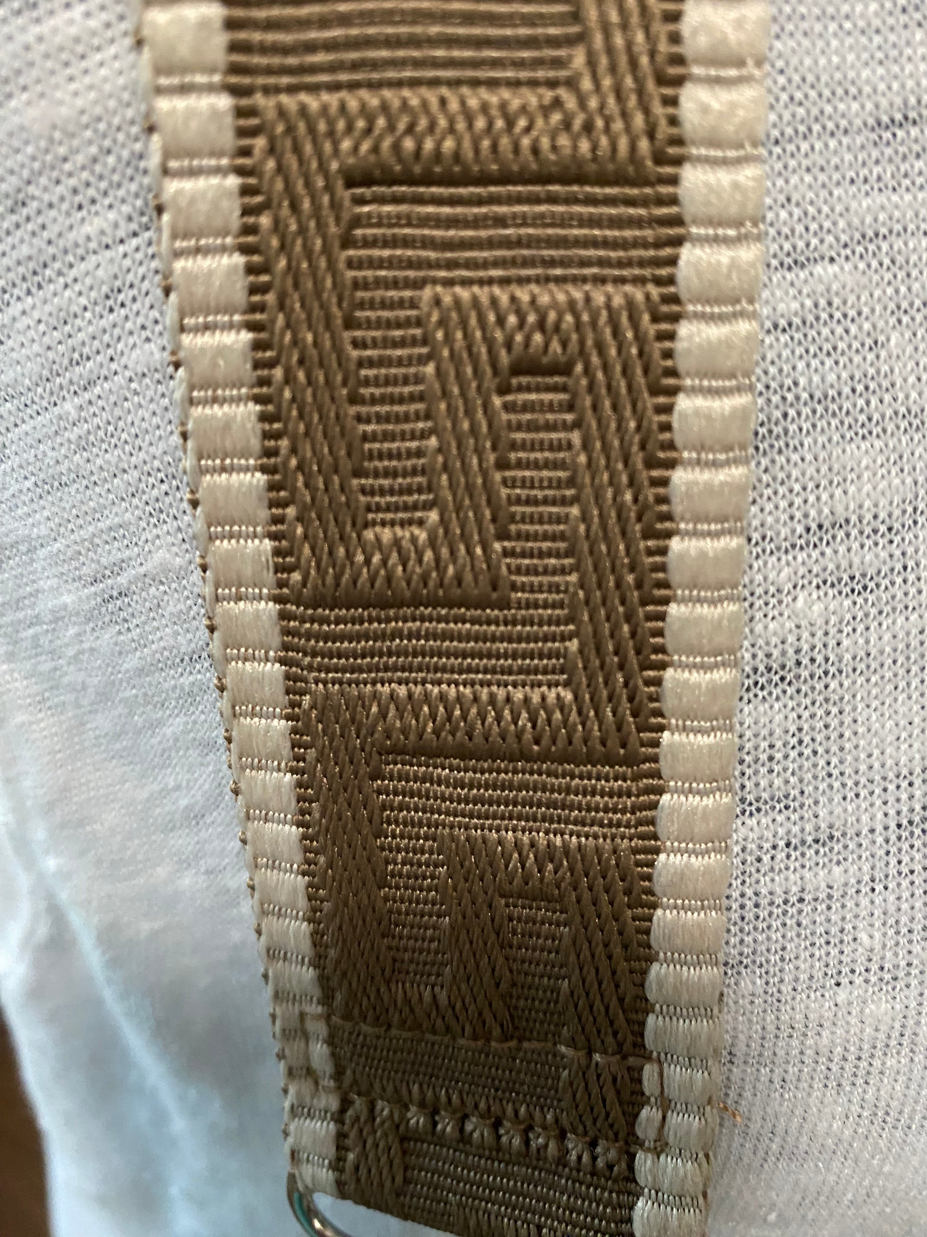 Faux Ostrich Teardrop Chest/Back Bag