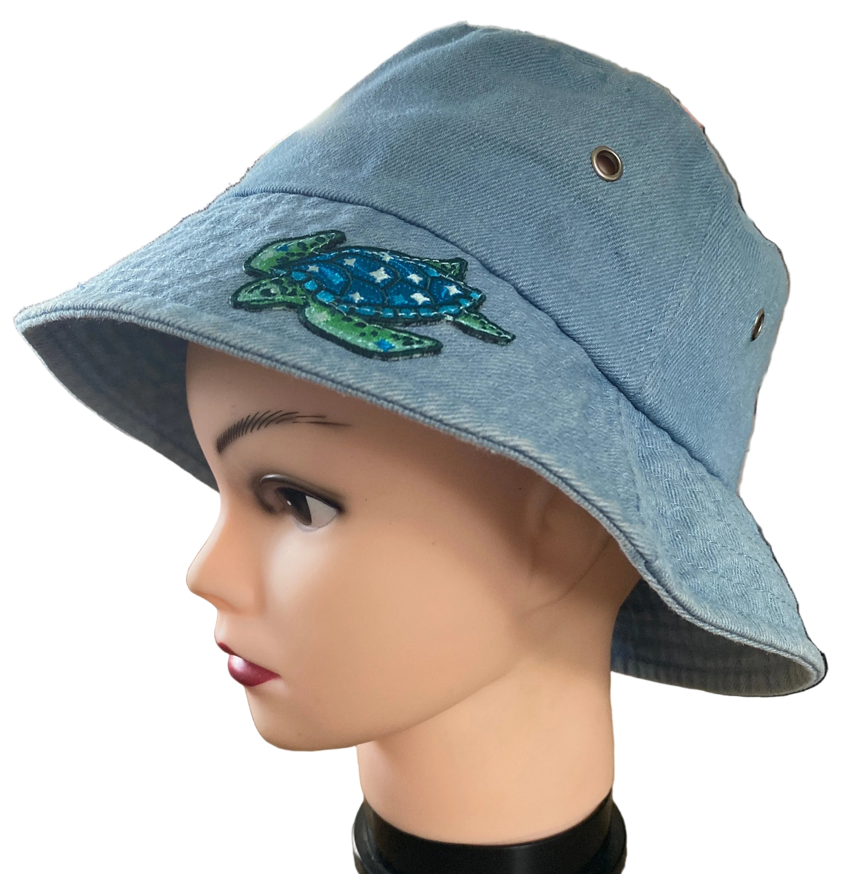 Brushed Denim Bucket Hats (24-25") adjustable, single layer - Many Options!