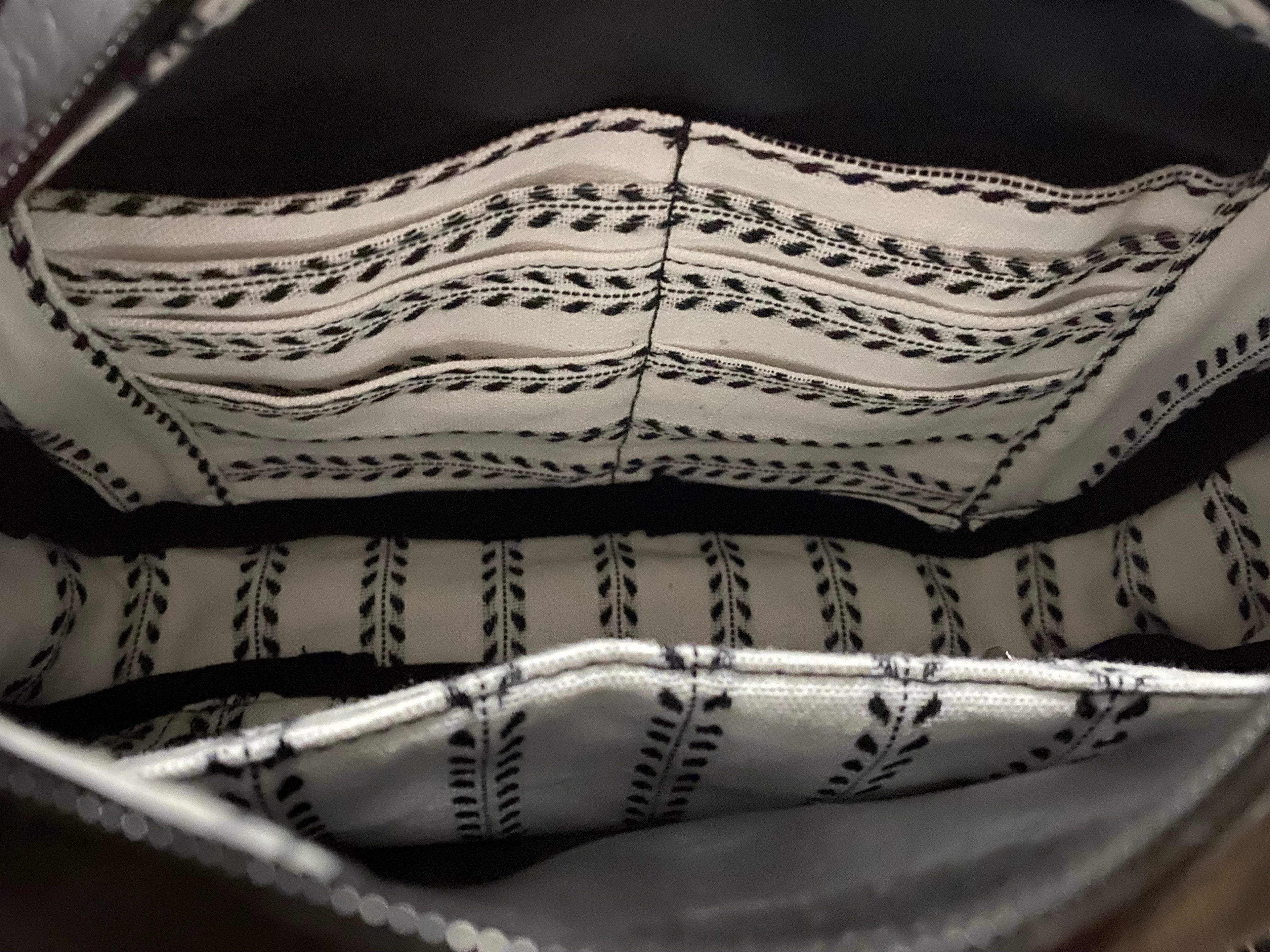Black & White Zebra Crossbody/Shoulder Bag, Multi Pockets, CC Slots 11 x 6
