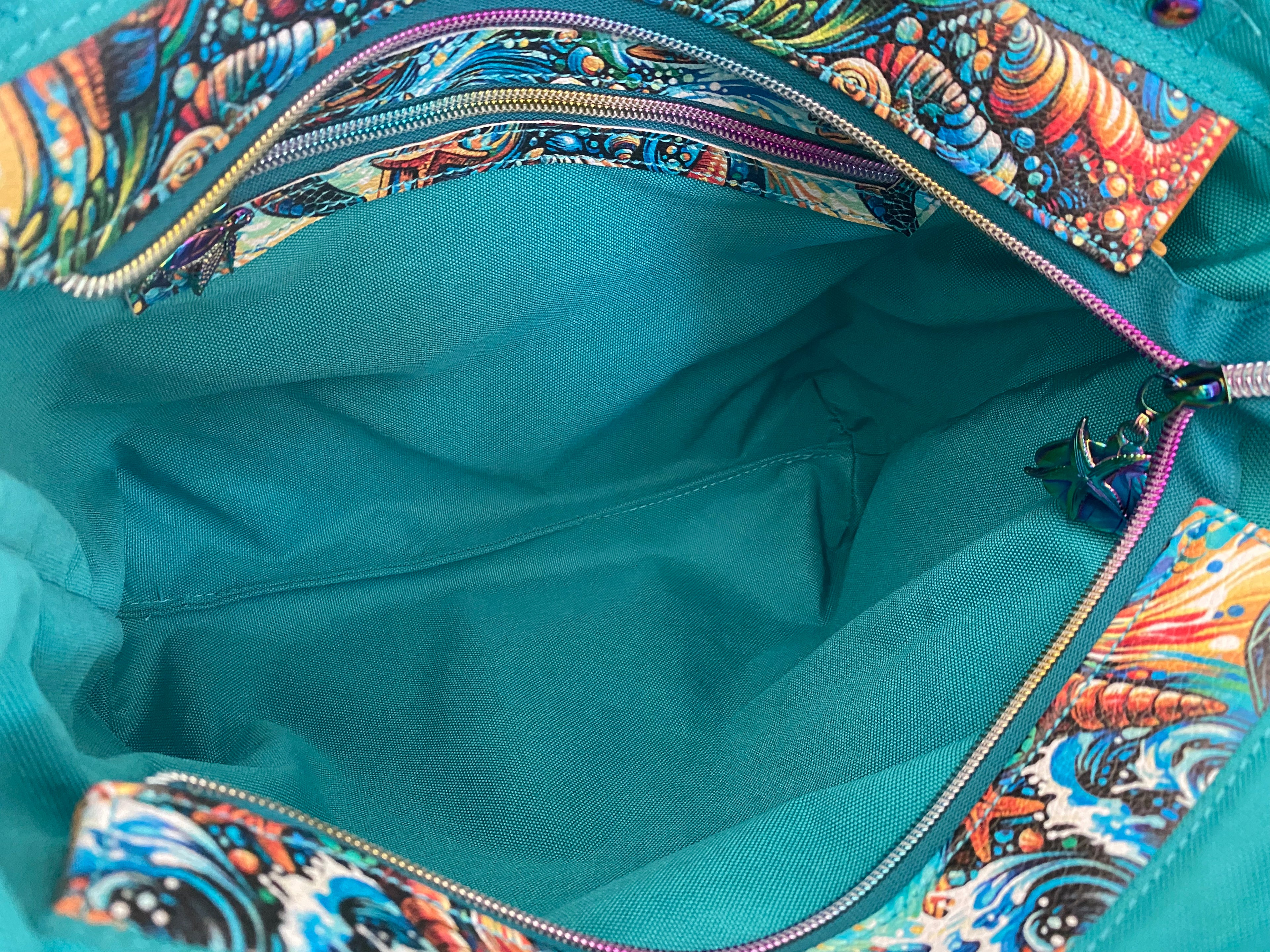 Sea Turtle Vinyl & Cordura Tote