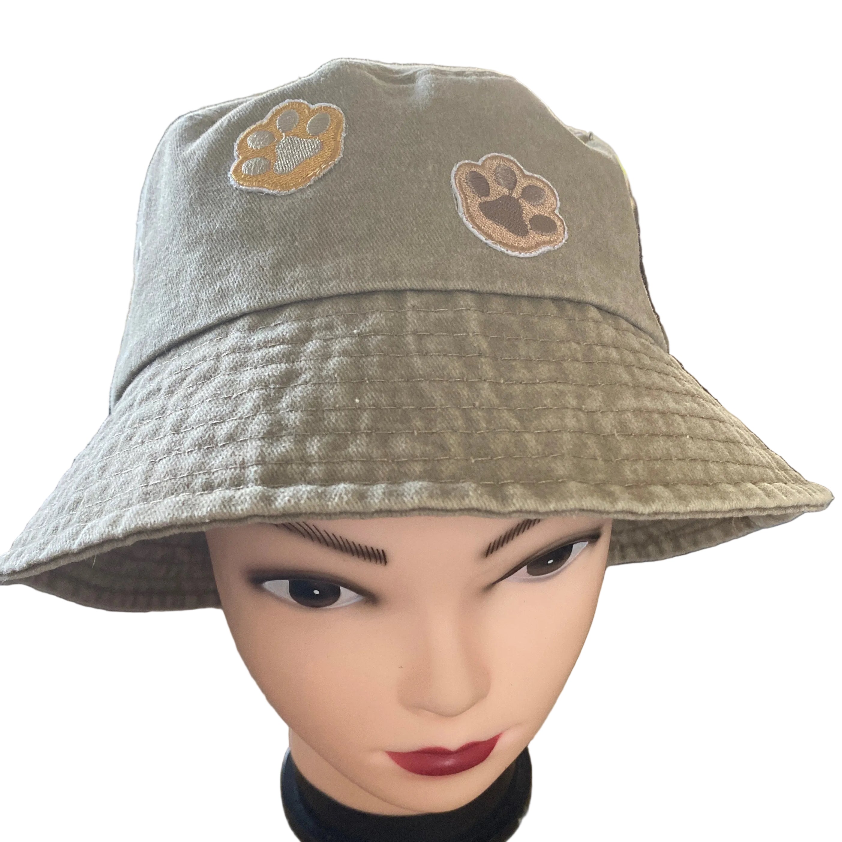 Brushed Denim Bucket Hats (24-25") adjustable, single layer - Many Options!