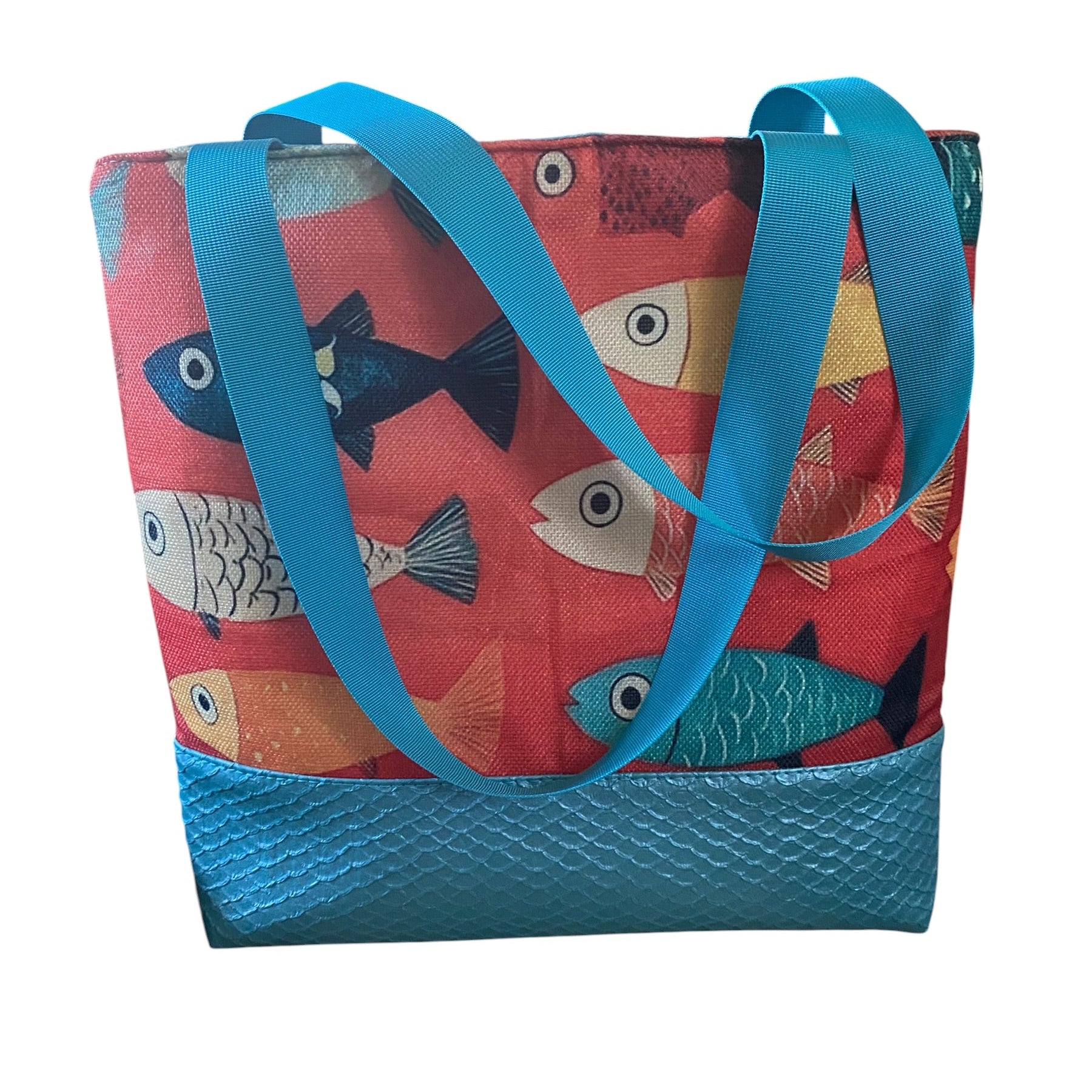 Large Linen & Vinyl Tote