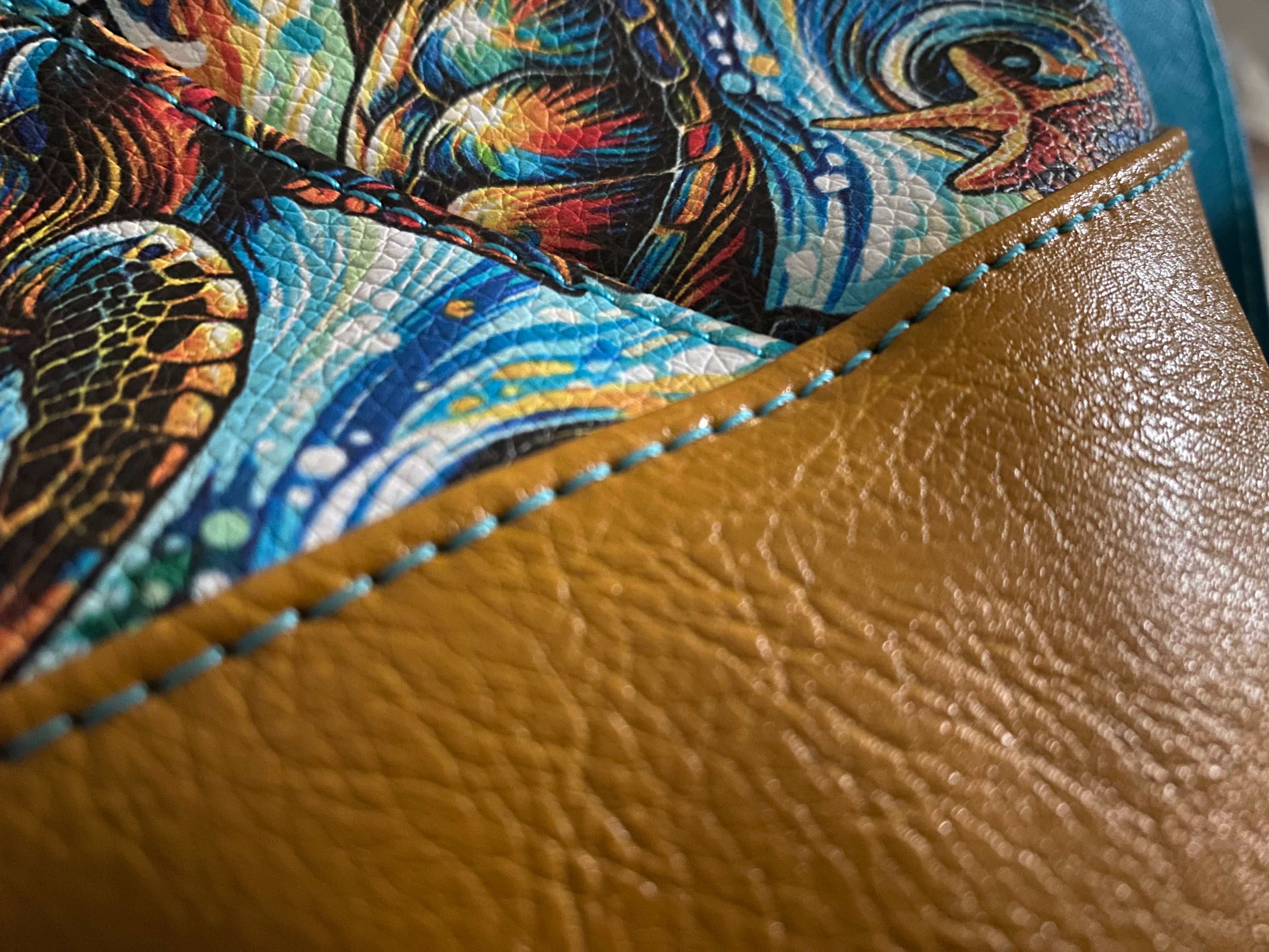 Sea Turtle Vinyl & Cordura Tote