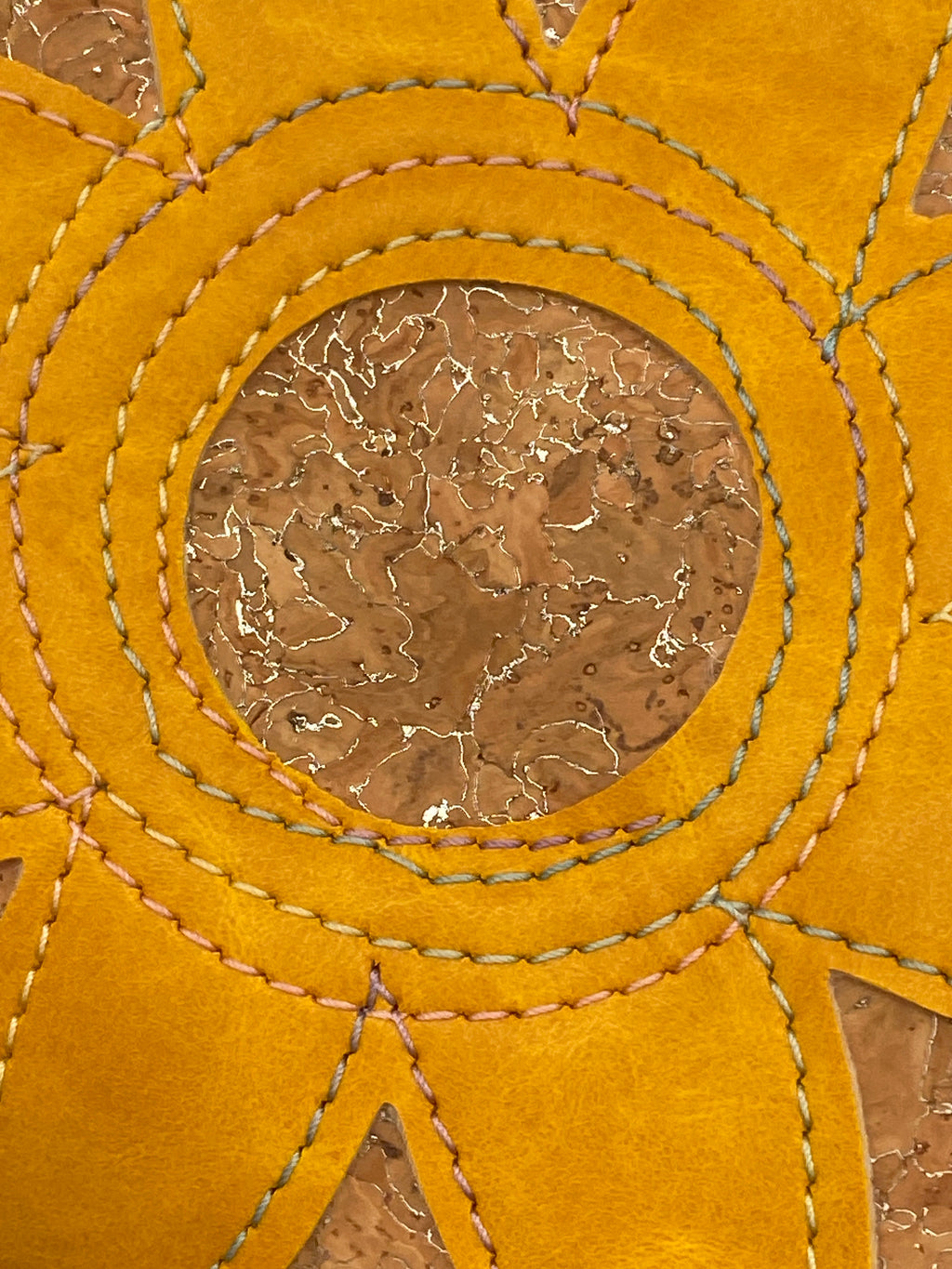 Cork & Vinyl Bucket Bag