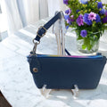 100% Leather Wristlet with Removable Wrist & Crossbody Strap