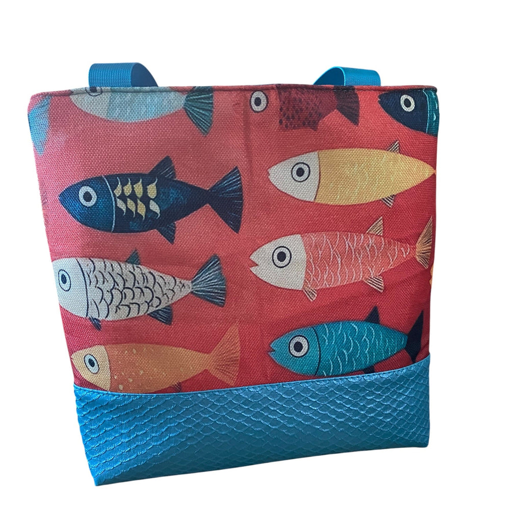 Large Linen & Vinyl Tote