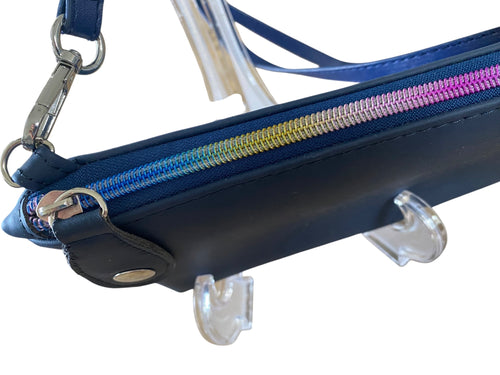 100% Leather Wristlet with Removable Wrist & Crossbody Strap