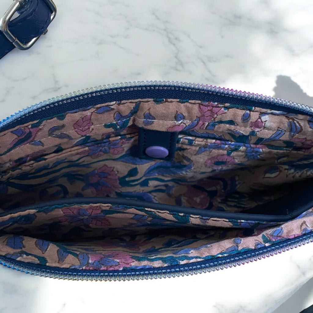 100% Leather Wristlet with Removable Wrist & Crossbody Strap