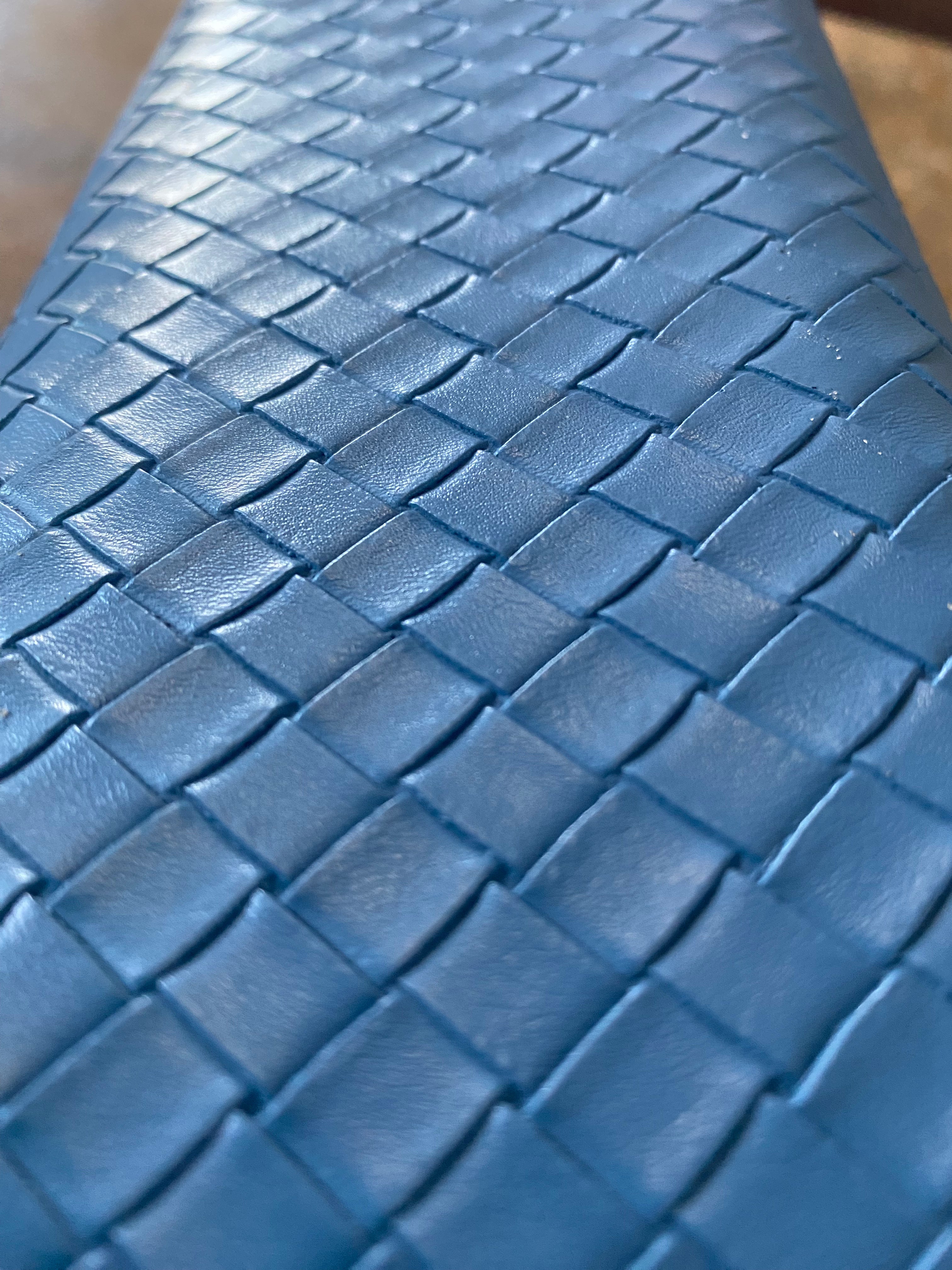 Large Vinyl Basketweave Cosmetic/Accessory/Storage Case