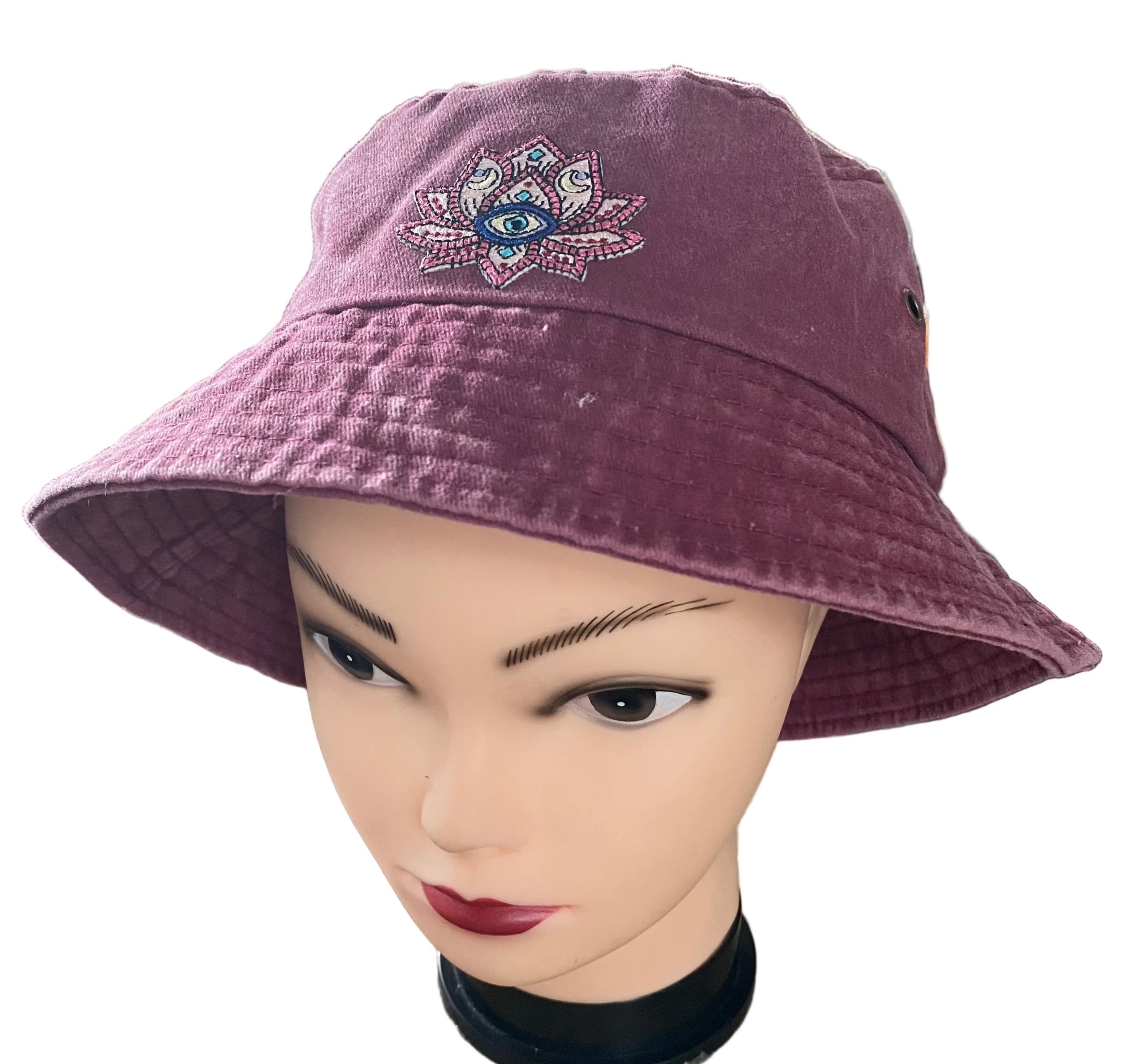 Brushed Denim Bucket Hats (24-25") adjustable, single layer - Many Options!