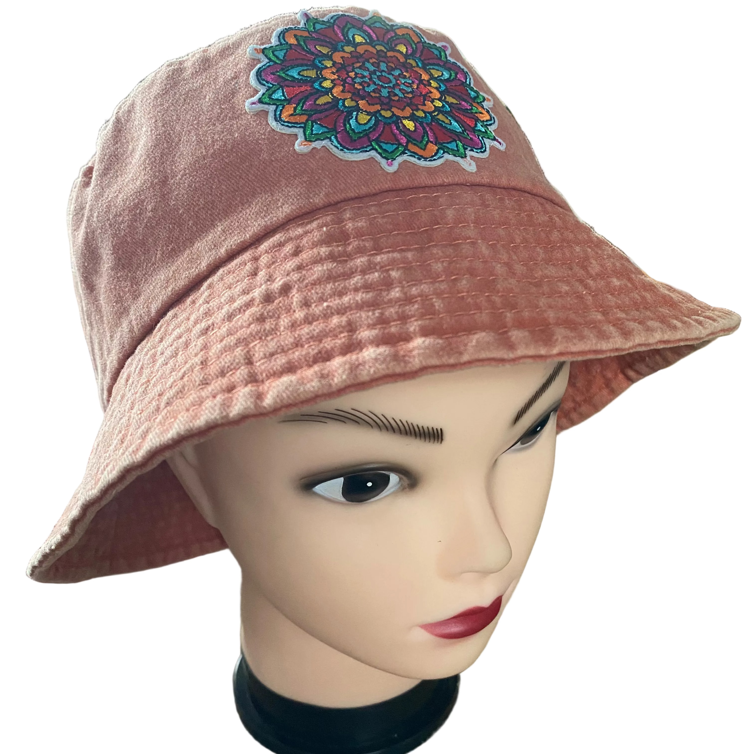 Brushed Denim Bucket Hats (24-25") adjustable, single layer - Many Options!