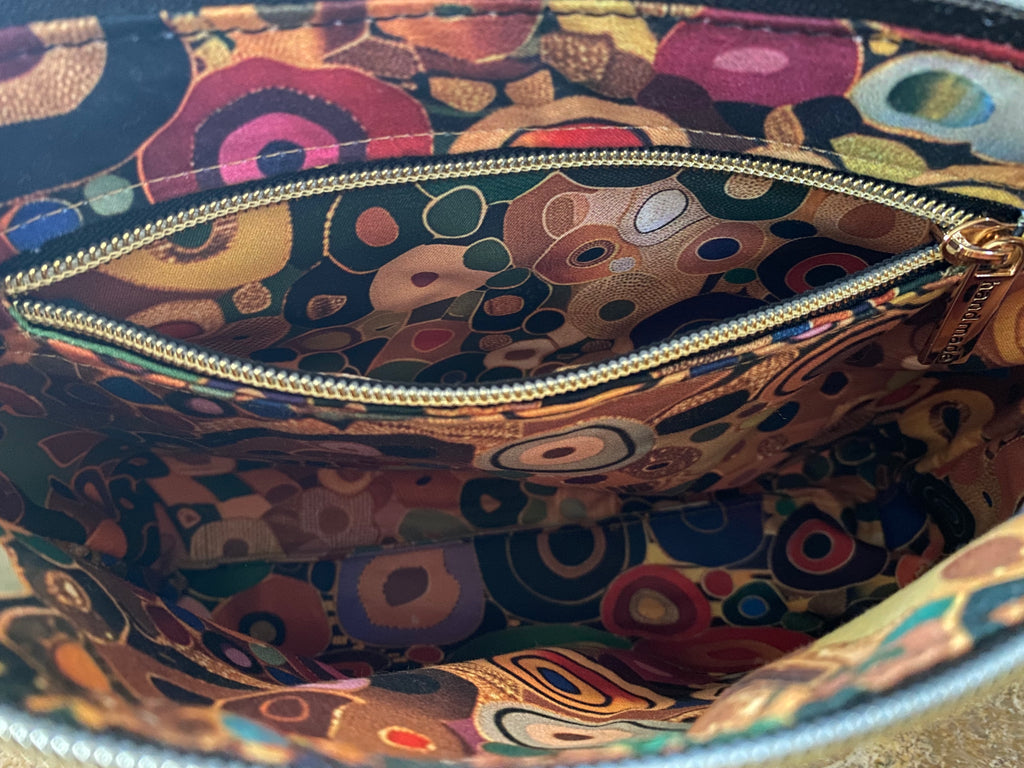 Basketweave Vegan Leather Crossbody