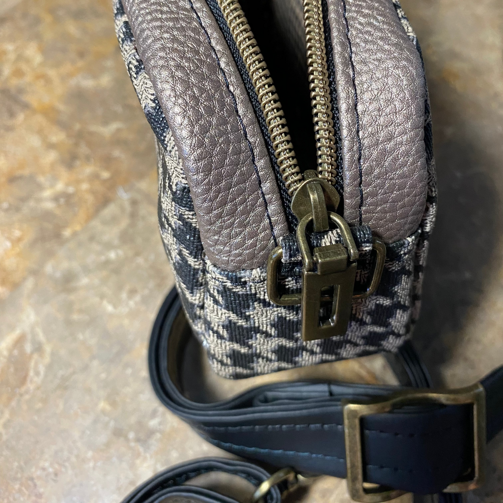 Essentials Crossbody Bag, Dual Zippers, Adjustable Strap, Vinyl, Cork, Faux Leather - Many Options!