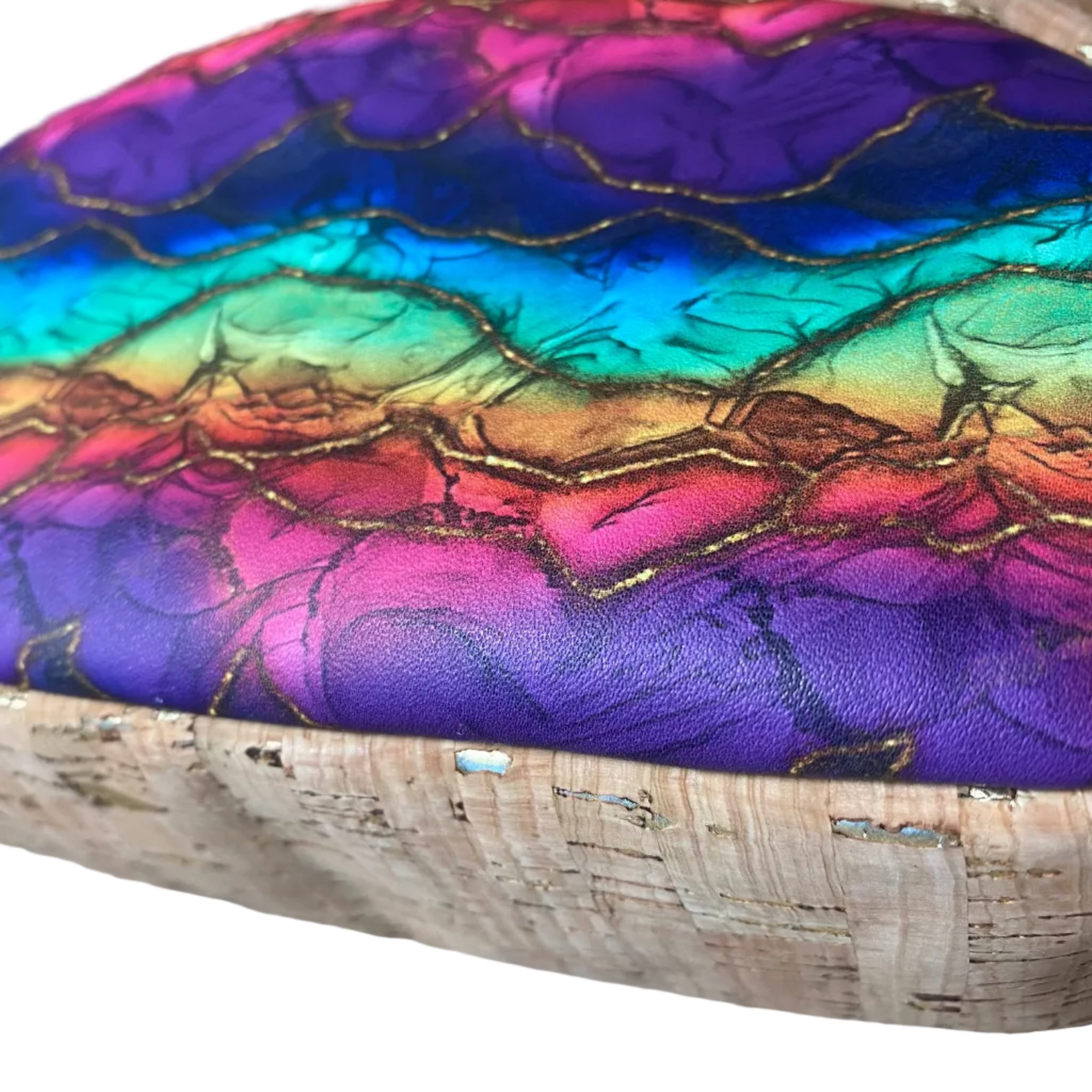 Essentials Crossbody Bag, Dual Zippers, Adjustable Strap, Vinyl, Cork, Faux Leather - Many Options!