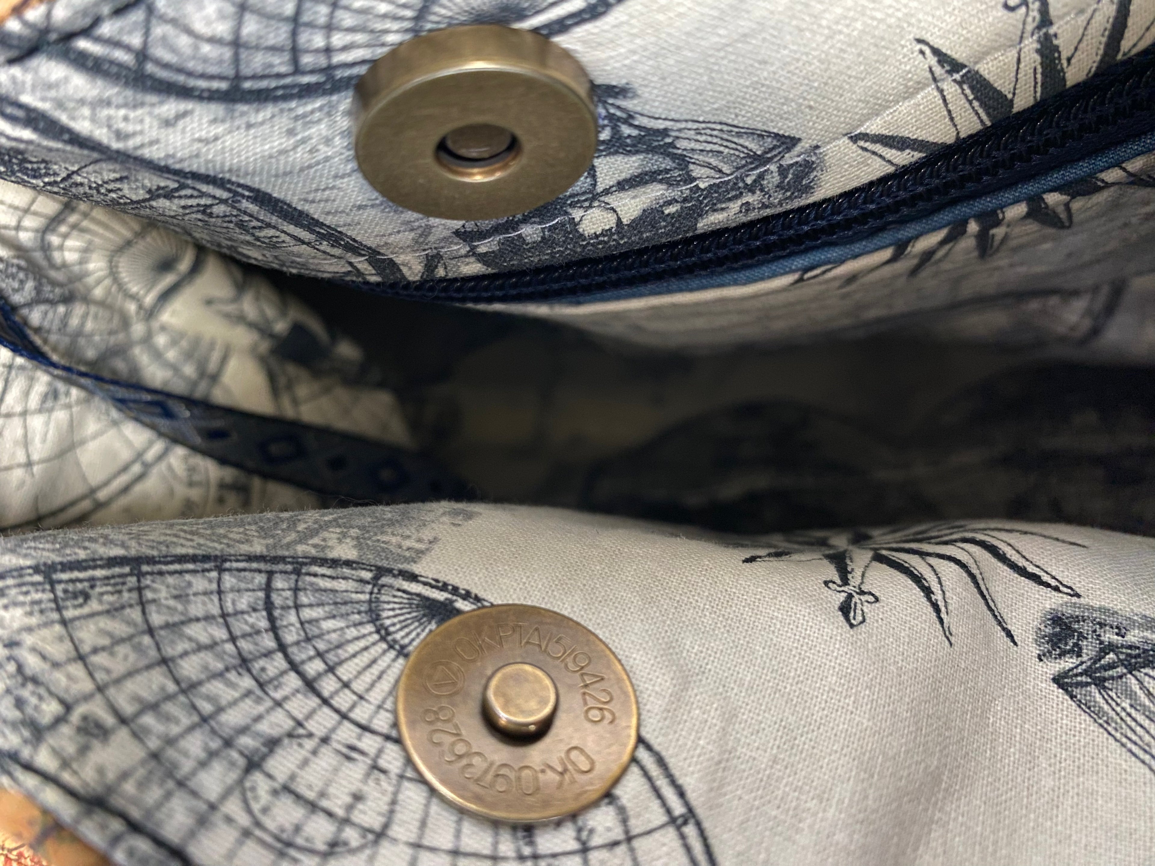 Faux Leather & Cork Shoulder Bag