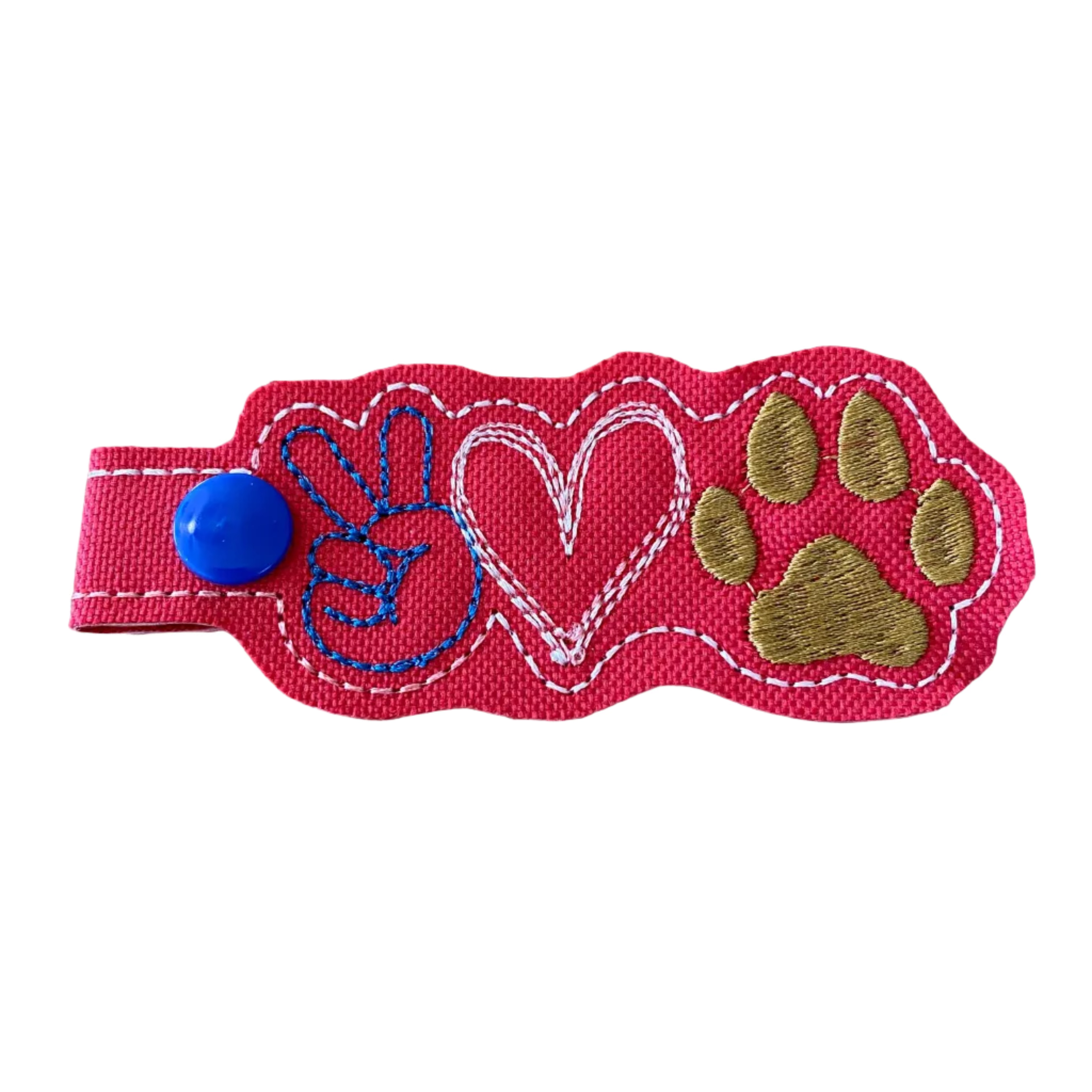 Embroidered Luggage Identifier/ Lanyard Accessory/Key Ring - Multiple Options & Uses