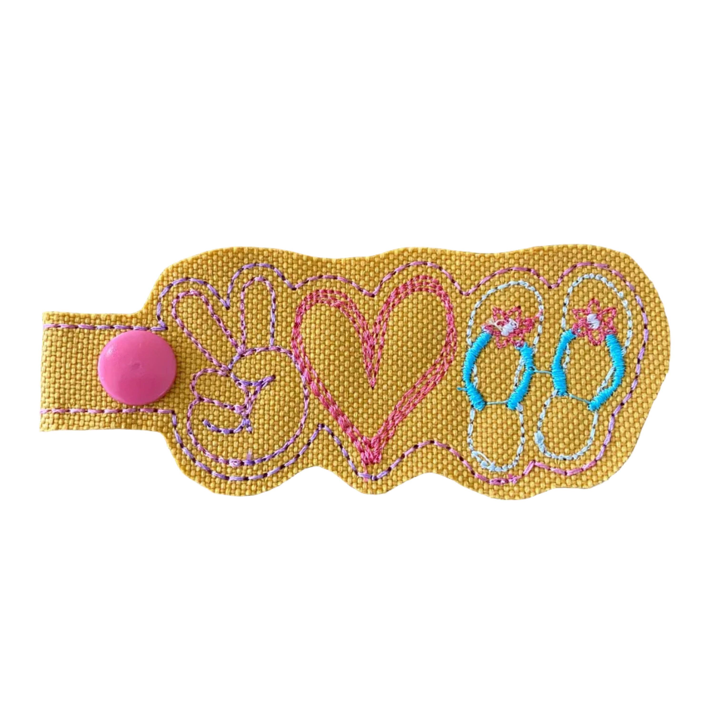 Embroidered Luggage Identifier/ Lanyard Accessory/Key Ring - Multiple Options & Uses