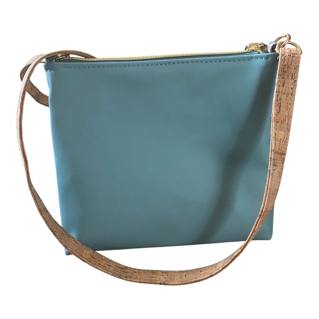 Cork & Vinyl Small Crossbody, 9 x 9