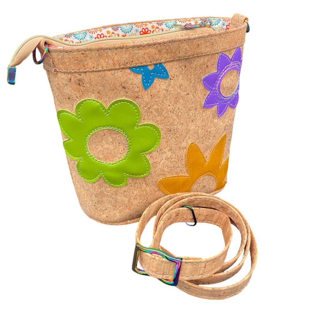 Cork & Vinyl Bucket Bag