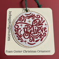 Embroidered Circular Holiday Ornaments